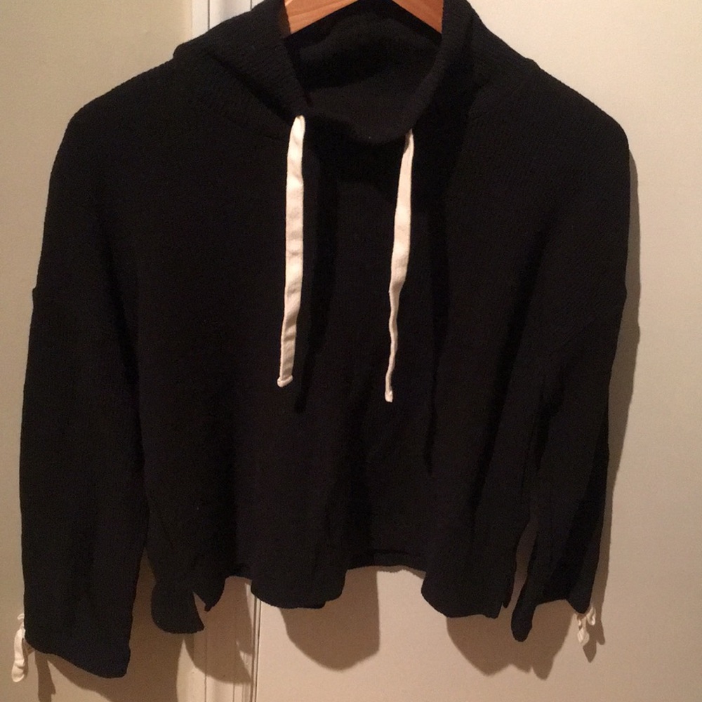 Madewell Mockneck Tie-Cuff Top